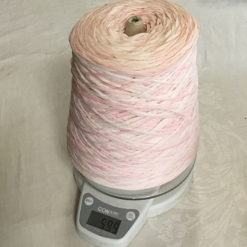 Country Ribbon Cone of Cotton Yarn Color 1009 Shaded Rose